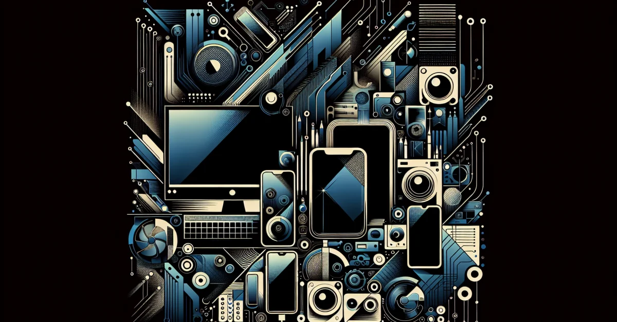 Eine visuelle Darstellung der besten Apple-Produkte mit Fokus auf iPhone und Mac, die den Innovationsgeist von Apple zeigt.