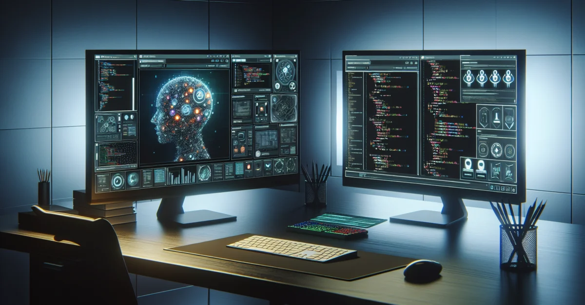 Moderne Arbeitsumgebung mit dualen Monitoren, die die neue Cursor 3 Benutzeroberfläche und den Vergleich traditioneller IDEs zeigen.