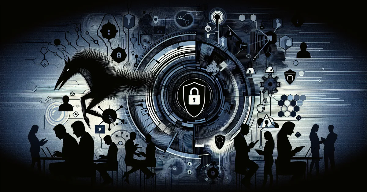 Illustration highlighting cybersecurity in Germany, depicting hidden software vulnerabilities and the urgency for companies to prepare.