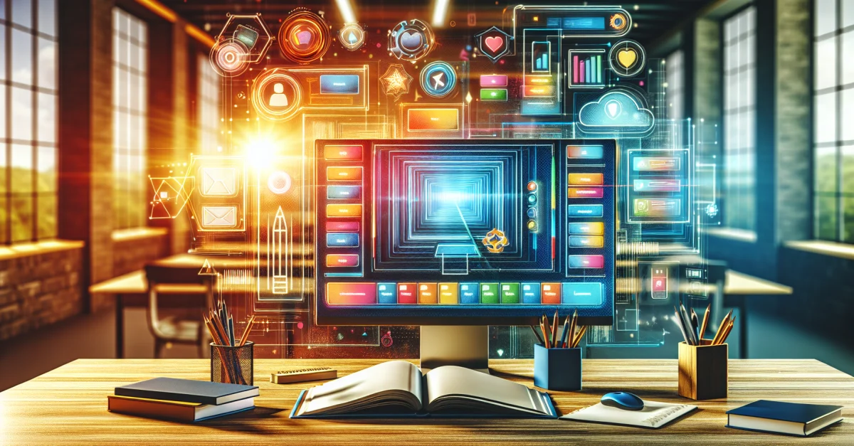 Moderne Arbeitsumgebung mit Google Skills auf dem Bildschirm, die Effizienz und digitale Werkzeuge zeigt. Ein Symbol für Produktivität im digitalen Zeitalter.