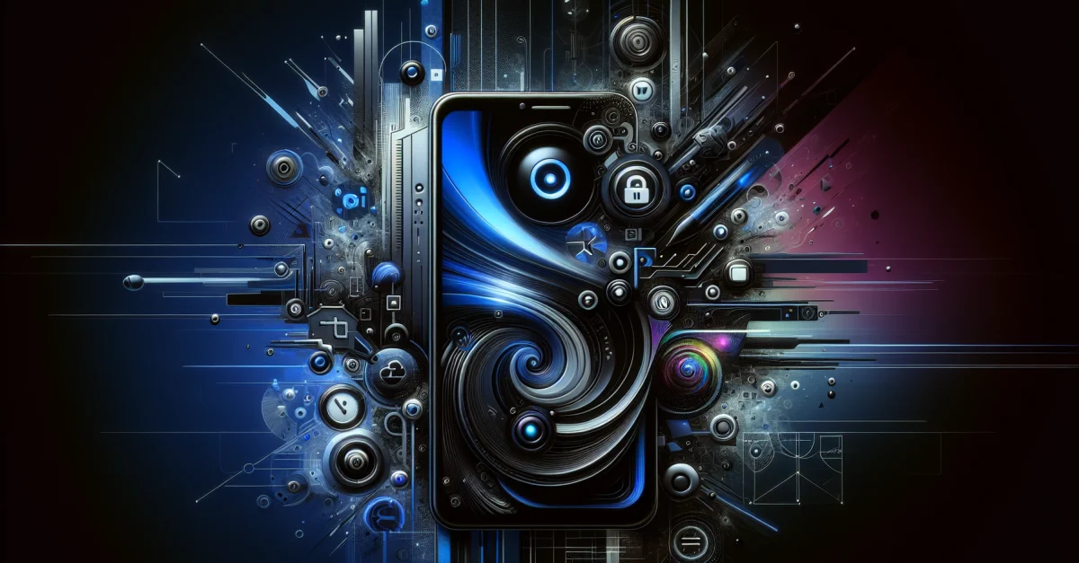 A modern iPhone displays various AI icons, symbolizing the freedom of AI usage. The imagery is innovative and engaging.