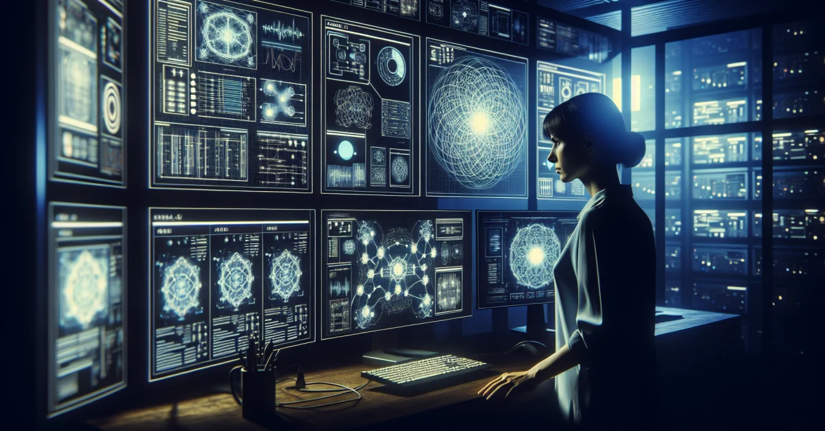 Research environment displaying complex AI models highlights the challenges of AI safety and the need for transparency in decision-making processes.