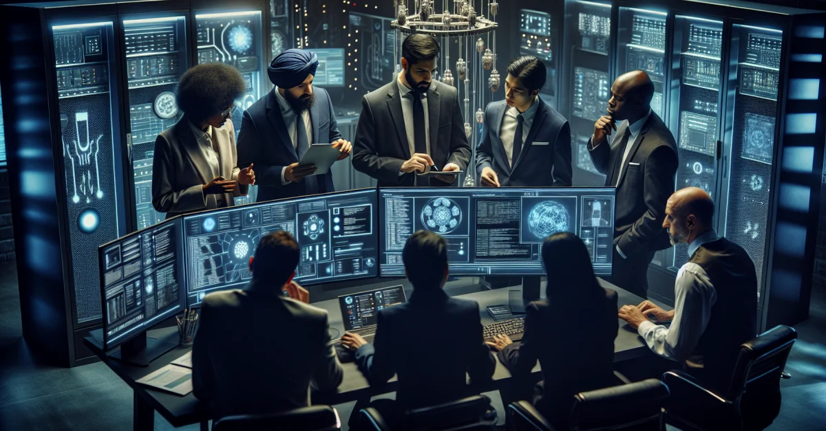 Security researchers collaborate in a cyber lab with the new OpenAI GPT-5.5-Cyber model, restricted to verified defenders of critical infrastructures.