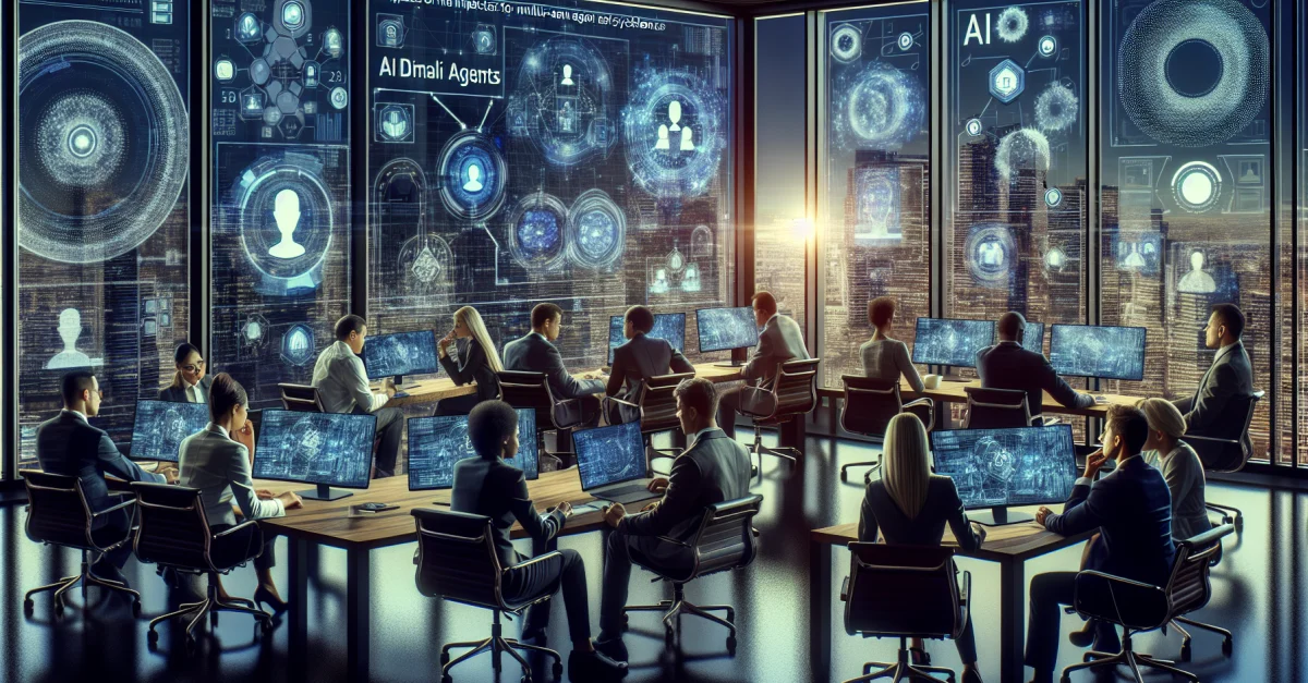 Professionals in a modern office discuss AI agents and the future of technology following Peter Steinberger's move to OpenAI.