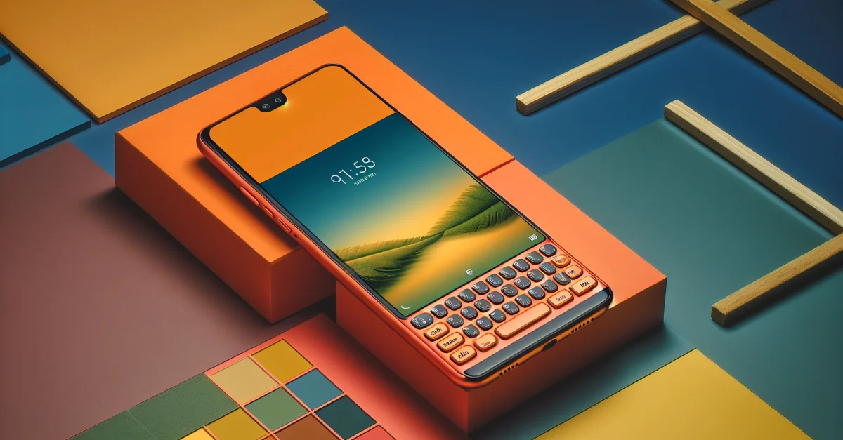 Unihertz Titan 2 Elite mit physischer Tastatur und modernem Design, das an Blackberry erinnert. Ideal für effiziente Kommunikation.