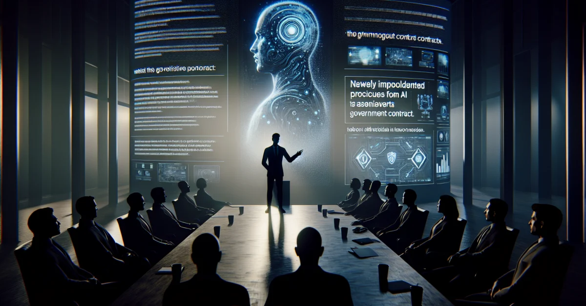 OpenAI CEO Sam Altman spricht in einem Konferenzraum über Sicherheitsklauseln im Pentagon-Vertrag, um Vertrauen nach Kritik wiederherzustellen.