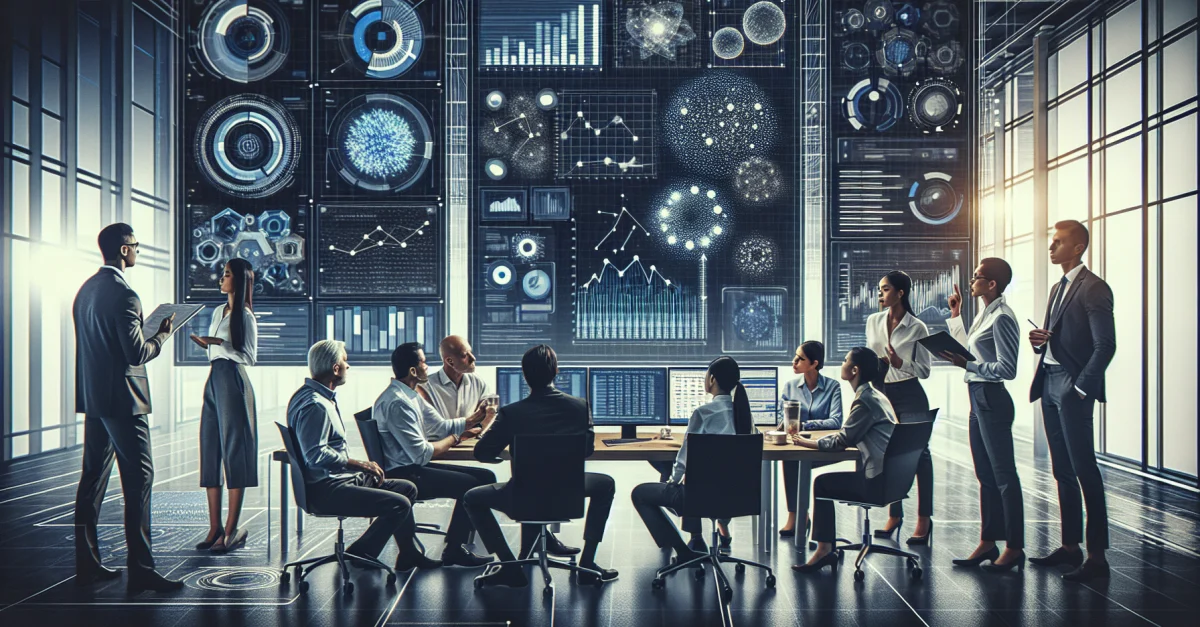 Modern engineering workspace featuring advanced technology and engineers collaborating on complex design challenges.