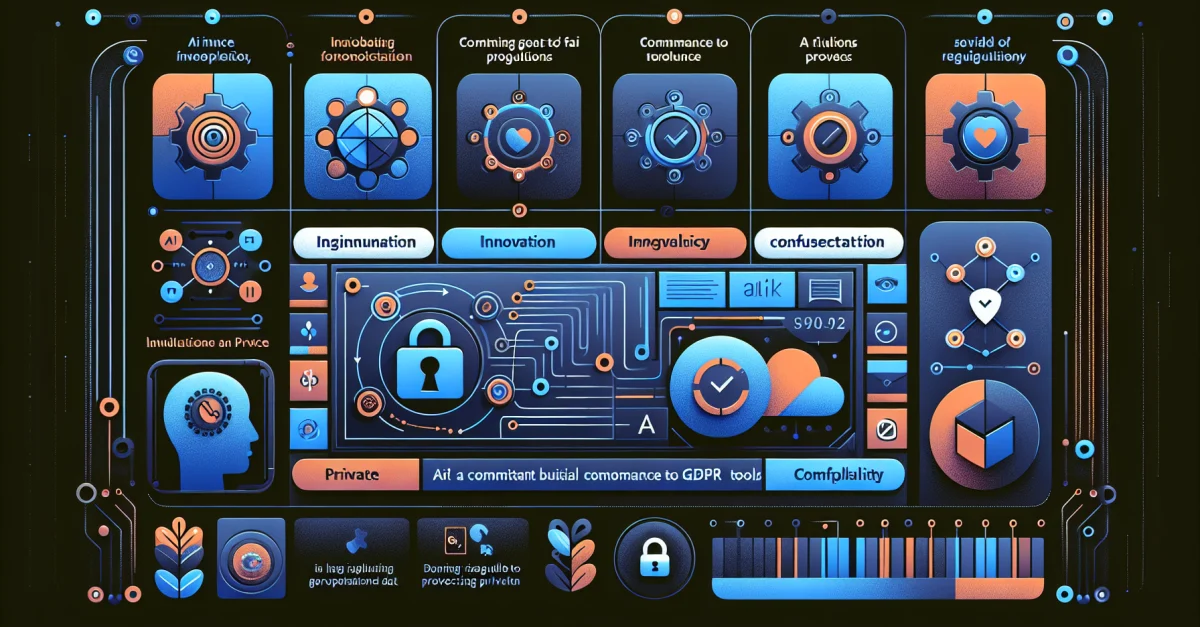 Übersicht über DSGVO-konforme KI-Tools, die Datenschutz und Innovation in der Technologie hervorhebt.