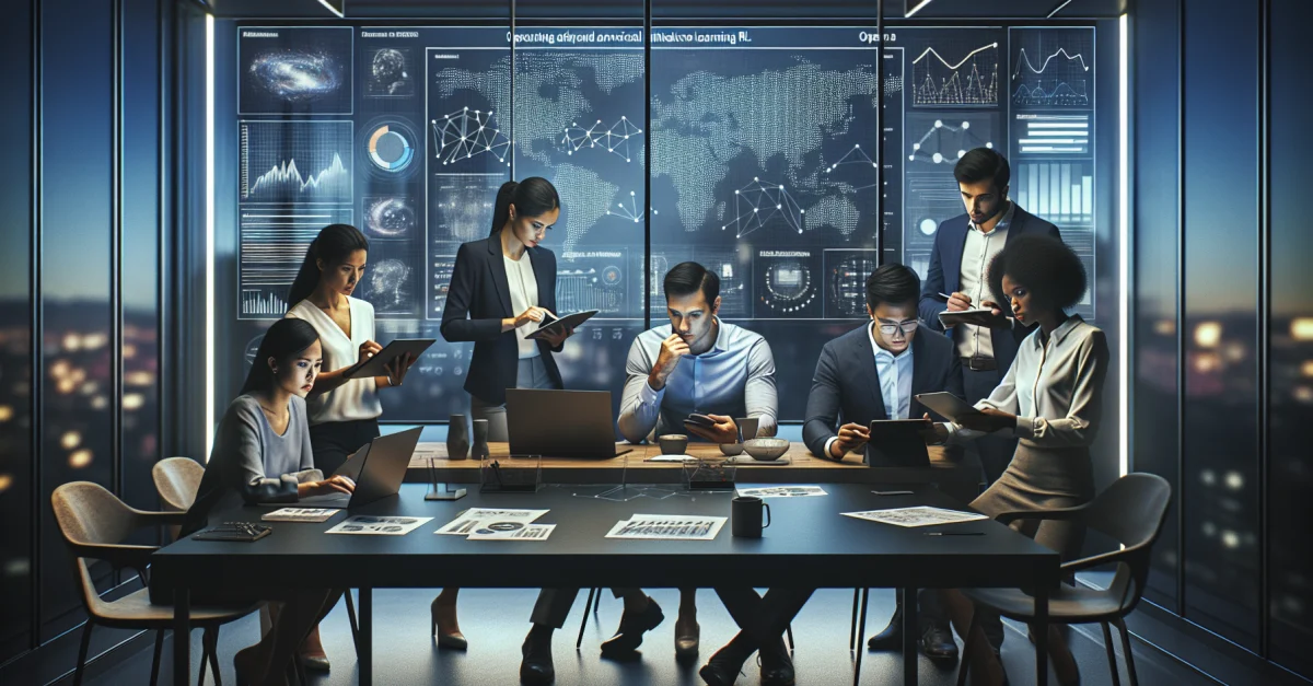 A team of researchers working on OpenClaw-RL, an AI training framework. They analyze data and display charts on improving AI agents.