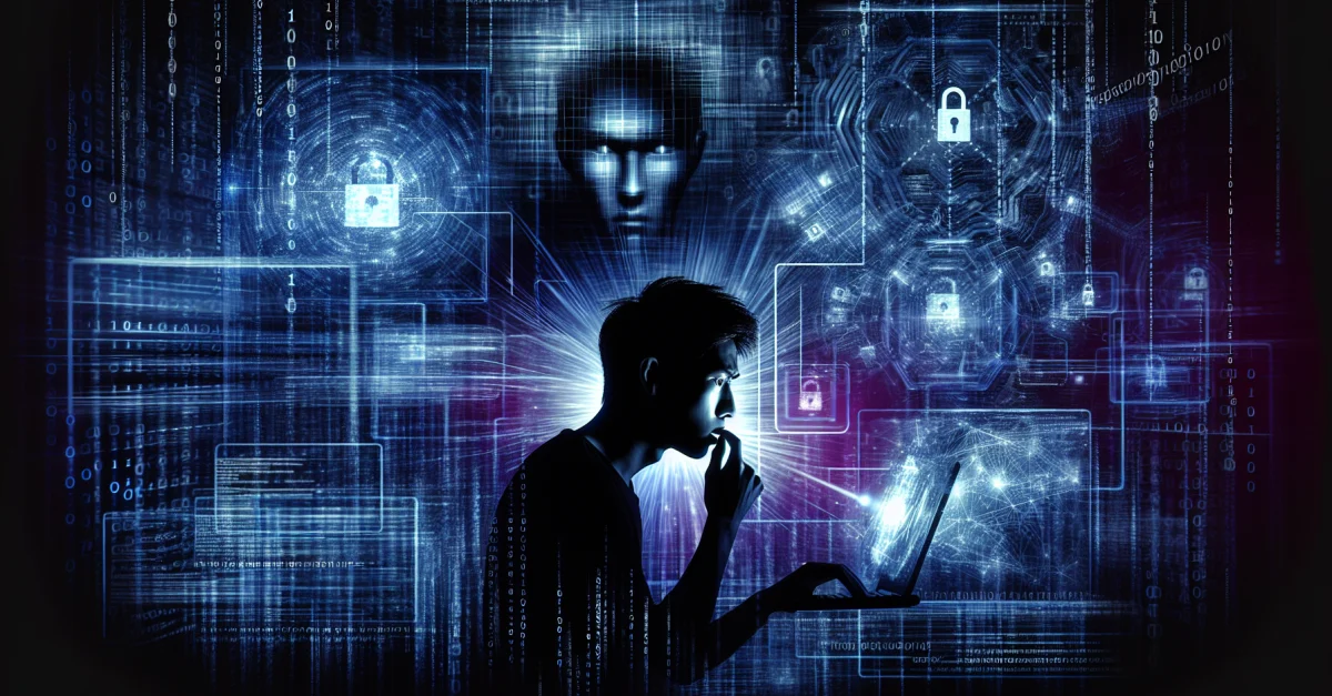Illustration eines Sicherheitsvorfalls bei Meta, der die Herausforderungen im Umgang mit sensiblen Nutzerdaten und KI-Technologien verdeutlicht.
