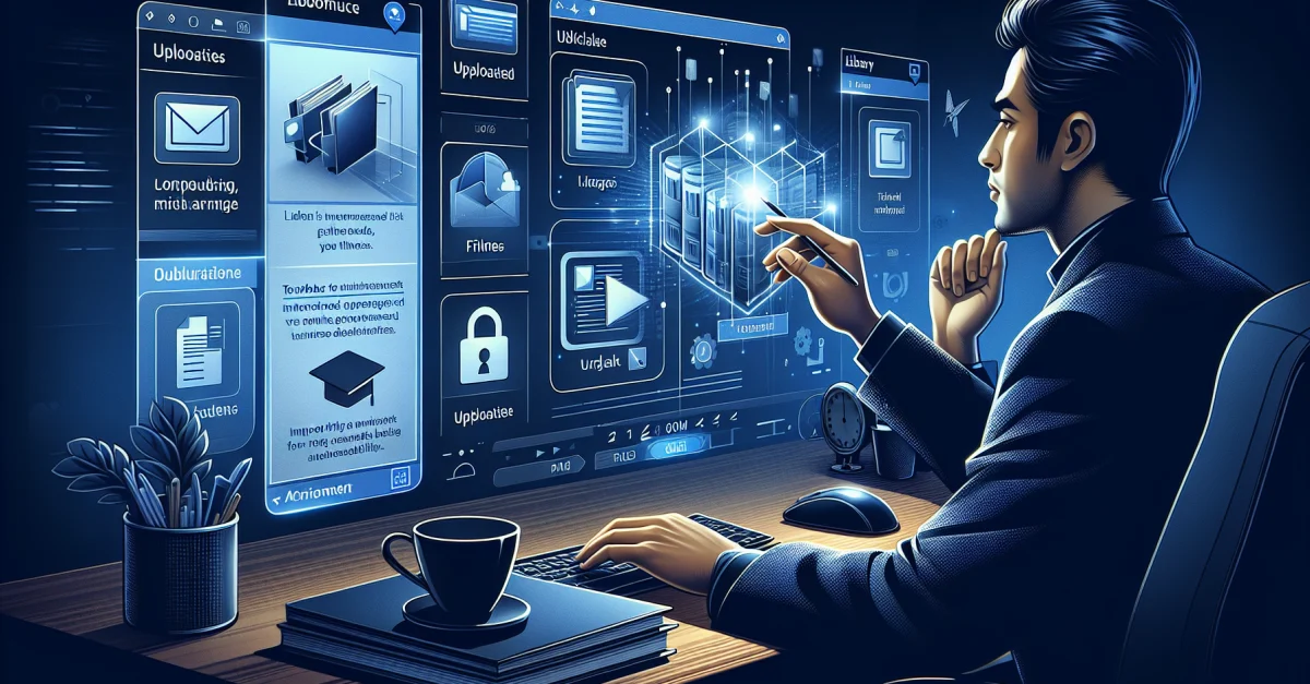 A user engages with the new toolbar and library tab in ChatGPT, enhancing file management efficiency and usability.