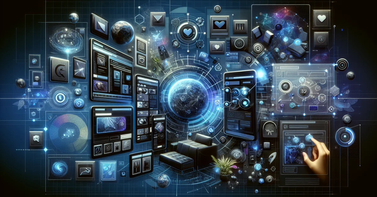 Visuelle Darstellung der Zukunft des E-Commerce mit ChatGPT, die innovative Produktentdeckung und nahtlose Händlerinteraktion zeigt.