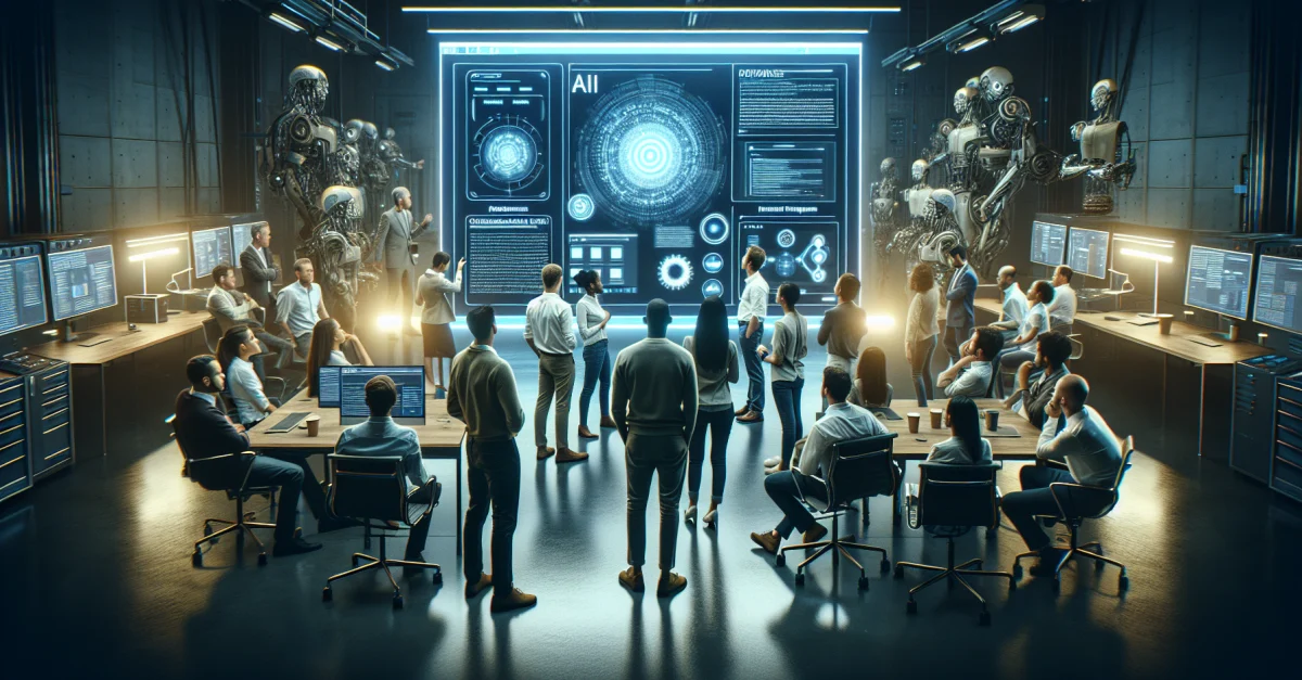 Engineers demonstrate Google Deepmind's Gemini 3.1 Flash-Lite, generating websites in real-time. Focus on technology and creativity in web development.