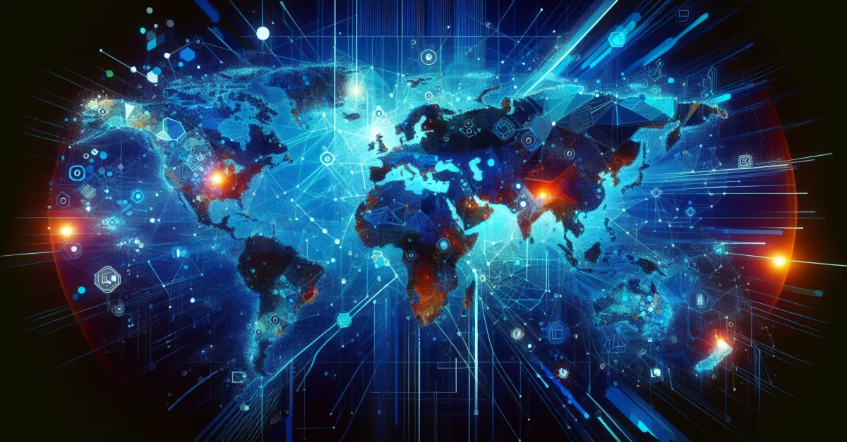 Globale Expansion von Search Live visualisiert auf einer Karte, die die Dringlichkeit und Möglichkeiten der KI-Revolution zeigt.