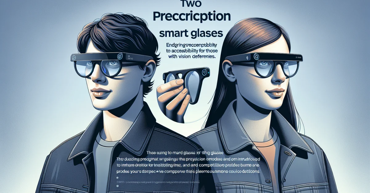 Meta stellt zwei neue Modelle von Smart Glasses vor, die speziell für Menschen mit Sehbehinderungen entwickelt wurden: 'Blayzer' und 'Scriber'.