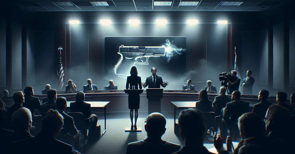 Pressekonferenz in New York, Gouverneurin Kathy Hochul fordert Maßnahmen gegen 'Ghost Guns', untraceable Waffen, die Sicherheitsrisiken darstellen.